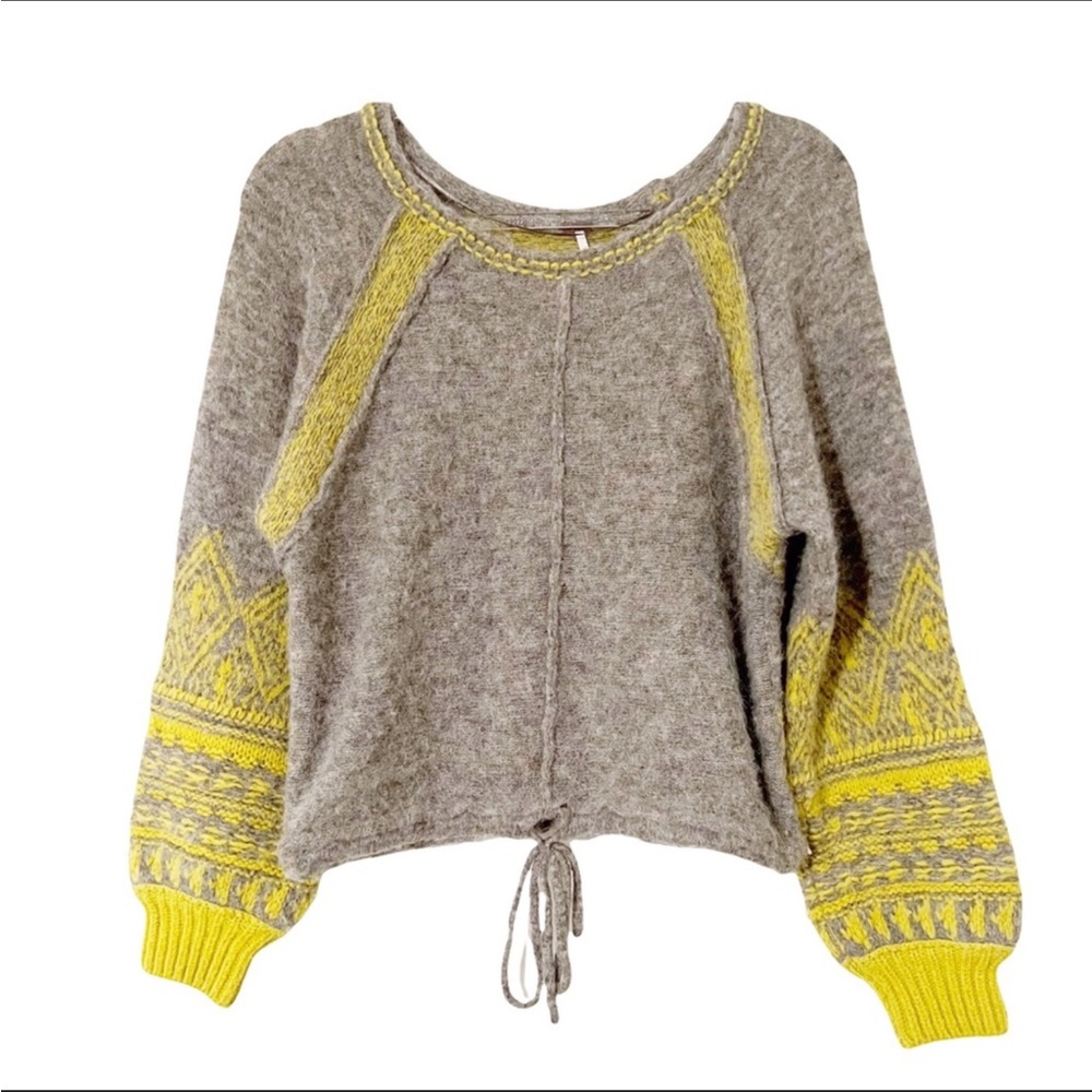 FP Wool Alpaca grey/ yellow sweater